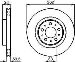 Bosch Brzdový kotúč BOSCH 0 986 478 454 (0 986 478 454)