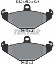 TEXTAR Sada brzdových platničiek kotúčovej brzdy TEXTAR 2041003 (2041003)