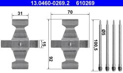 ATE Súprava príslušenstva, obloženie kotúčovej brzdy ATE 13.0460-0269.2 (13.0460-0269.2)