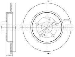 METELLI Brzdový kotúč METELLI 23-1022C (23-1022C)