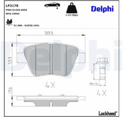 DELPHI Klocki Ham. Vw Golf Vi (lp2178)