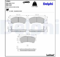 DELPHI Klocki Ham. Mazda 626 (lp801)