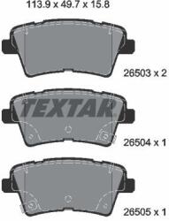 TEXTAR Sada brzdových platničiek kotúčovej brzdy TEXTAR 2650301 (2650301)