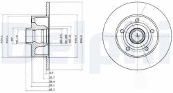 DELPHI Tarcza Ham. Audi A4 (bg3030)
