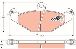 TRW Sada brzdových platničiek kotúčovej brzdy TRW GDB1041 (GDB1041)