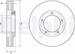 DELPHI Brzdový kotúč DELPHI BG9139 (BG9139)