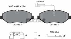 TEXTAR Sada brzdových platničiek kotúčovej brzdy TEXTAR 2922902 (2922902)
