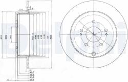 DELPHI Tarcza Ham. Mitsubishi Grandis (bg4035)