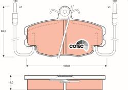 TRW Sada brzdových platničiek kotúčovej brzdy TRW GDB807 (GDB807)