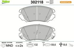 VALEO Sada brzdových platničiek kotúčovej brzdy VALEO 302118 (302118)