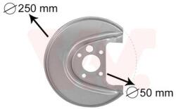 VAN WEZEL Ochranný plech proti rozstreku, Brzdový kotúč VAN WEZEL 5888373 (5888373)
