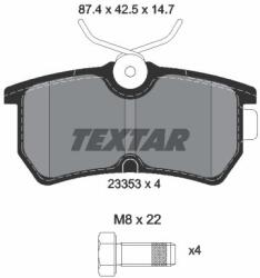 TEXTAR Sada brzdových platničiek kotúčovej brzdy TEXTAR 2335301 (2335301)