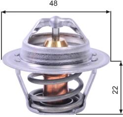 GATES Termostat chladenia GATES TH00391G1 (TH00391G1)