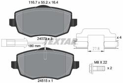 TEXTAR Sada brzdových platničiek kotúčovej brzdy TEXTAR 2407304 (2407304)