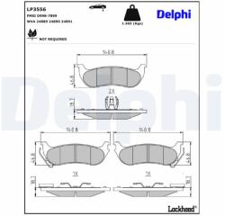 DELPHI Klocki Hamulcowe Tyl (lp3556)