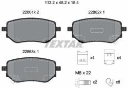 TEXTAR Sada brzdových platničiek kotúčovej brzdy TEXTAR 2286101 (2286101)