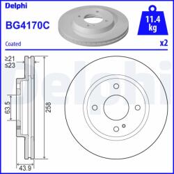 DELPHI Tarcza Ham. Ford Fiesta 08- (bg4170c)