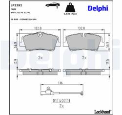 DELPHI Klocki Ham. Hyundai H350 15- Tyl Z Czuj (lp3292)