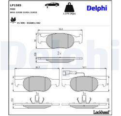 DELPHI Klocki Ham. Fiat Bravo/a Z Czujnikiem (lp1585)