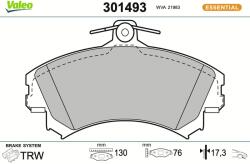 VALEO Sada brzdových platničiek kotúčovej brzdy VALEO 301493 (301493)