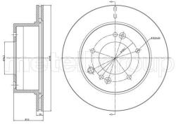 METELLI Brzdový kotúč METELLI 23-1354C (23-1354C)