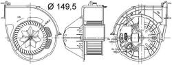 MAHLE Vnútorný ventilátor MAHLE AB 83 000S (AB 83 000S)
