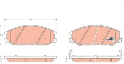 TRW Sada brzdových platničiek kotúčovej brzdy TRW GDB3297 (GDB3297)