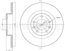 METELLI Brzdový kotúč METELLI 23-1296C (23-1296C)