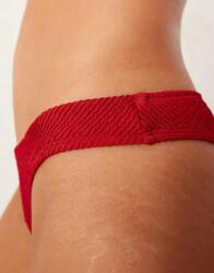 Free Society Piros Bikini Alsó Textúra B03 cun S