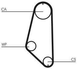 Continental Ctam Vodné čerpadlo + sada ozubeného remeňa CONTINENTAL CTAM CT720WP1 (CT720WP1)