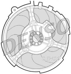 DENSO Ventilátor chladenia motora DENSO DER09060 (DER09060)