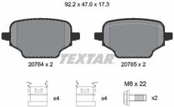 TEXTAR Sada brzdových platničiek kotúčovej brzdy TEXTAR 2076401 (2076401)