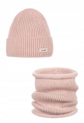  Ander női téli sapka és sapka szett gyapjúval télire Sesil Pink 58
