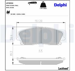 DELPHI Klocki Ham. Chrysler 300 (lp2034)