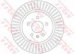 TRW Brzdový kotúč TRW DF6371 (DF6371)