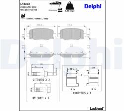 DELPHI Klocki Ham. Jeep Cherokee 13- Tyl (lp3253)