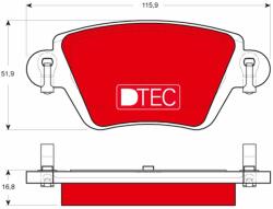 TRW Sada brzdových platničiek kotúčovej brzdy TRW GDB1525DTE (GDB1525DTE)