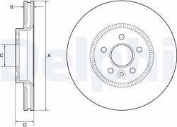 DELPHI Tarcza Ham. Ford Mondeo V 15- (bg9184c)