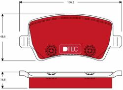 TRW Sada brzdových platničiek kotúčovej brzdy TRW GDB1685DTE (GDB1685DTE)