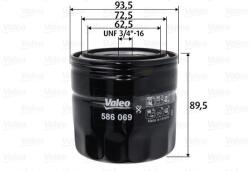 VALEO Olejový filter VALEO 586069 (586069)