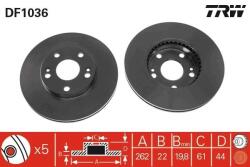 TRW Brzdový kotúč TRW DF1036 (DF1036)