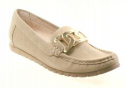 Simen 5201A Mokaszin Bézs Velúr 38-AS Méret (5201A)