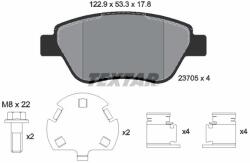 TEXTAR Sada brzdových platničiek kotúčovej brzdy TEXTAR 2370507 (2370507)