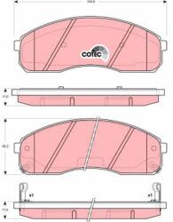 TRW Sada brzdových platničiek kotúčovej brzdy TRW GDB3301 (GDB3301)