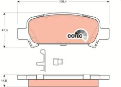 TRW Sada brzdových platničiek kotúčovej brzdy TRW GDB3223 (GDB3223)