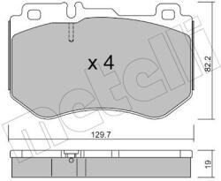 METELLI Sada brzdových platničiek kotúčovej brzdy METELLI 22-1018-0 (22-1018-0)