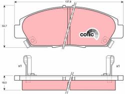 TRW Sada brzdových platničiek kotúčovej brzdy TRW GDB1061 (GDB1061)
