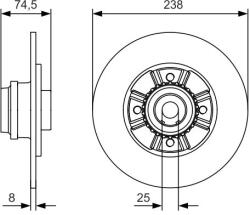 Bosch Brzdový kotúč BOSCH 0 986 479 760 (0 986 479 760)
