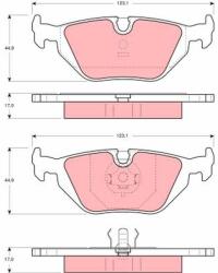 TRW Sada brzdových platničiek kotúčovej brzdy TRW GDB1189 (GDB1189)