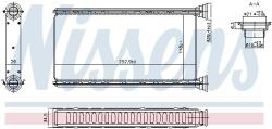 NISSENS Výmenník tepla vnútorného kúrenia NISSENS 707288 (707288)